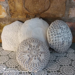 Csipke jegygyűrű párna