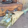 Kép 4/8 - Kerámia tulipán, szárazvirág csokorban, vintage hangulattal, esőfelhő színben - Kacat Műhely